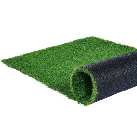 Artifical Grass, 6 x 10 ft Rug Green Turf, 1.38"Fake Door Mat Outdoor Patio Lawn Decoration, Easy to Clean with Drainage Holes