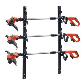 Trimmer Rack, 3 Place Weeder Trimmer Rack, Trim Holder Trailer Rack with Zinc Alloy Password Lock