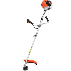 String Trimmer, 42.7CC 2-Stroke, Gas Powered Weed Wacker, 16.9" Cordless Grass Trimmer, Multi-Functional Lawn Edger with Shoulder Strap & 3T Blad